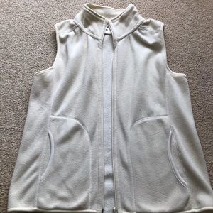 White Fleece Vest